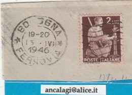 USATI ITALIA 1946 - Ref.0002Y - "DEMOCRATICA" Lire 2 Su Frammento - - 1946-60: Used