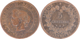 FRANCE - 1897 - 5 Centimes CERES - Paris (A) - 18-152 - 5 Centimes