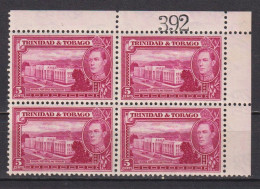 Bloc De 4 Timbres Neufs** De Trinité Et Tobago De 1938  YT 141 137 MNH - Trinidad Y Tobago