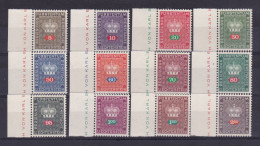 1968 Liechtenstein SERVIZIO Corona E Cifra (45/56) Serie Di 12 Valori MNH** Con Bordo DIENSTMARKEN, SERVICE - Servizio