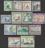 Rhodesia & Nyasaland. 1959-62 QEII. 13 Used Values To 5/-. SG 18 Etc. M3099 - Rodesia & Nyasaland (1954-1963)