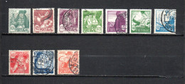 Portugal   1941  .-   616/625    ( 625  Doblez  ) - Used Stamps