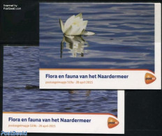 Netherlands 2015 Naardermeer 10v, Presentation Pack 519a+b, Mint NH, Nature - Transport - Various - Birds - Ducks - Fl.. - Ongebruikt