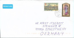 Czech Republic Cover Sent To Germany 2012 Topic Stamps - Cartas & Documentos