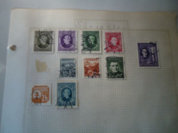 SLOVAKIA  STAMPS OLD ON  PAPERS - Autres & Non Classés