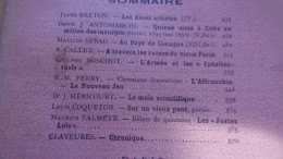 1898 REVUE HEBDOMADAIRE ILLUSTRE N °13 JULES BRETON LES AMES ARTISTES SERAO FERRY CALLET VIEUX PARIS - Revistas - Antes 1900