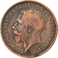 Monnaie, Grande-Bretagne, George V, 1/2 Penny, 1916, TB+, Bronze, KM:809 - C. 1/2 Penny