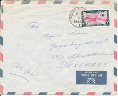 Afghanistan Air Mail Cover Sent To Denmark Kabul 1970 Single Franked - Afghanistan