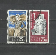 0587-SERIE COMPLETA CHIPRE 1963 Nº 210/211 - Used Stamps