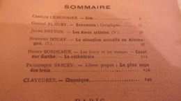 1898 REVUE HEBDOMADAIRE ILLUSTRE N °14 JULES BRETON LES AMES ARTISTES  PRINCES MONACO DOUAY SARCEY BORDEAUX - Revistas - Antes 1900