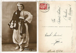 Albania Shqiperia Typical Costume Of Scutari Shkodra B/w Pcard 27feb1941 Posta Militare N.62 - Mode
