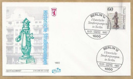 DE.- ERSTTAGSBRIEF. HISTORISCHE STRASSENPUMPEN IN BERLIN. ERSTAUSGABE 13.01.1983. BERLIN 12. FDC - 1981-1990