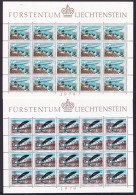 1979 Liechtenstein EUROPA CEPT EUROPE 20 Serie Di 2 Valori MNH** In Minifoglio Storia Postale Postal Histor 2 Minisheets - 1979