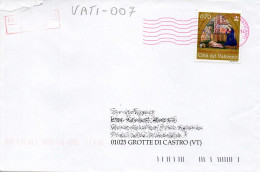 Philatelic Enveloppe With Stamps Sent From VATICAN CITY STATE To ITALY - Brieven En Documenten