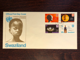 SWAZILAND FDC COVER 1976 YEAR OPHTHALMOLOGY BLINDNESS BLIND HEALTH MEDICINE STAMPS - Swaziland (1968-...)