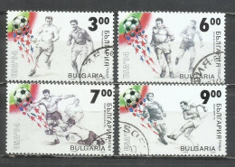 0592- BULGARIA SERIE COMPLETA FUTBOL 1994 Nº 3569/3572 COPA MUNDO DEPORTES SPORT - Usati