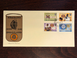 SWAZILAND FDC COVER 1985 YEAR ROTARY DISABLED PEOPLE HEALTH MEDICINE STAMPS - Swaziland (1968-...)