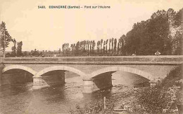 72 - Connerré - Pont Sur L'Huisne - Animée - CPA - Voir Scans Recto-Verso - Connerre