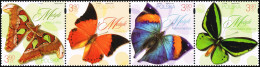 Poland 2024 Fi 5370-5373 Mi 5520-5523 Butterflies - Nuovi