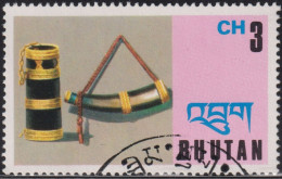 1975 Bhutan ° Mi:BT 630, Sn:BT 186, Yt:BT 459, Sg:BT 320, Powder Horns, Lokale Kunstgewerbe - Bhoutan