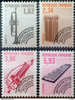 FRANCE Préo 228 à 231 ** MNH Instrument Musique Trompette Tambourin Vielle Xylophone 1993 - 1989-2008