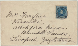 ESPAGNE/ESPAÑA 1902 Ed.248 25c Cadete Inutilizado Con Matasello "LONDON" Sobre Carta Dirigada A LIVERPOOL - Storia Postale