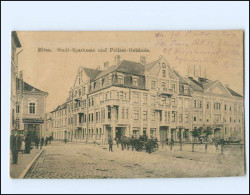 V1825/ Mitau Stadt-Sparkasse U. Polizei-Gebäude AK Lettland 1916 - Lettonie