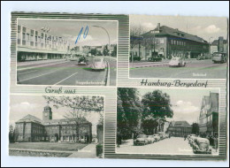 U7331/ Hamburg Bergedorf  Bahnhof, Autos  VW Käfer  AK Ca.1960 - Bergedorf