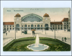 Y19433/ Basel Bahnhof Straßenbahn AK 1907 - Sonstige & Ohne Zuordnung