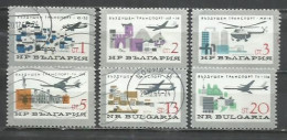 0607D- BULGARIA SERIE COMPLETA 1965 Nº 1376/1381 AVIONES AVIACIÓN - Used Stamps