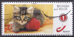 Belgien My Stamp Katzenmotiv O/used (A4-30) - Andere & Zonder Classificatie