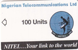 NIGERIA - Earth Station, Nigerian Telecom Ltd First Chip Issue 100 Units, Sample(no Chip, No CN) - Nigeria