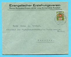 Brief Balgach 1926 - Portofreiheit Nr. 1043 - Absender: Evangelischer Erziehungsverein - Rheintal-Werdenberg-Sargans - Franchigia