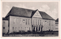 Postkarte Güstrow -Institut Für Lehrerweiterldung Mit FDJ Schild, S/w, 1955, RARE,I-II - Güstrow