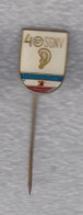 Pin Vojvodina Association Of Deaf Mute  "gold" Variant - Médical