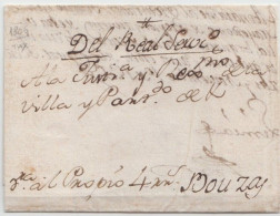 1806 -  CARTA RECIBO DE BOUZAS CURSADO POR PROPIO - ...-1850 Voorfilatelie