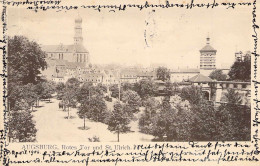 Augsburg - Rotes Tor Und St.Ulrich Gel.1906 AKS K.B.Bahnpost - Augsburg