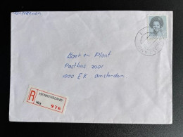 NETHERLANDS 1988 REGISTERED LETTER HEINKENSZAND TO AMSTERDAM 18-08-1988 NEDERLAND AANGETEKEND - Lettres & Documents