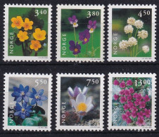 MiNr. 1269 - 1274 Norwegen       1998, 2. Jan. Freimarken: Einheimische Pflanzen - Postfrisch/**/MNH - Unused Stamps