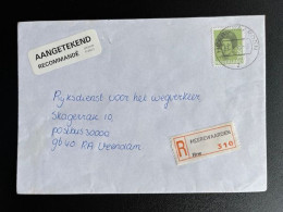 NETHERLANDS 1992 REGISTERED LETTER HEEREWAARDEN TO VEENDAM 27-02-1992 NEDERLAND AANGETEKEND - Brieven En Documenten