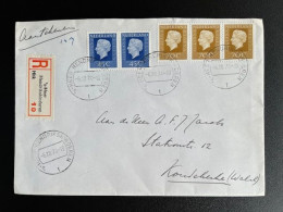 NETHERLANDS 1974 REGISTERED LETTER 'S HEER HENDRIKSKINDEREN TO KOUDEKERKE 06-12-1974 NEDERLAND AANGETEKEND - Covers & Documents