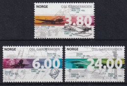 MiNr. 1292-1294 Norwegen 1998, 18. Sept. Inbetriebnahme Des Internationalen Flughafens Oslo-Gardermoe- Postfrisch/**/MNH - Nuevos