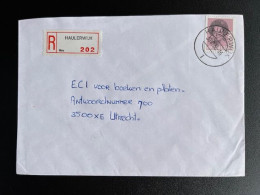 NETHERLANDS 1986 REGISTERED LETTER HAULERWIJK TO UTRECHT 30-06-1986 NEDERLAND AANGETEKEND - Covers & Documents