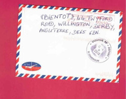 Lettre De 2010 Pour L' Angleterre - EMA - Neopost NP 350080 - Caden - Campost - Oblitération  Yaoundé  RP Départ - Kamerun (1960-...)