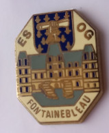 P142 Pin's Armée Militaire Régiment ESCG Fontainebleau école De Gendarmerie Signé Delsart Achat Immédiat - Militaria