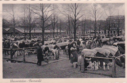 4868166Leeuwarden, Veemarkt. 1938. (Rechtsboven En Onder Een Vouw)  - Leeuwarden