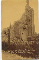 3549 - NIEUPORT  Les Ruines : La Tour De L'Eglise - Nieuwpoort