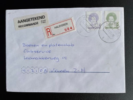 NETHERLANDS 1995 REGISTERED LETTER HALSTEREN TO VIANEN 24-04-1995 NEDERLAND AANGETEKEND - Lettres & Documents