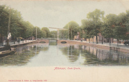 4893377Alkmaar, Oude Gracht Rond 1900. (Linkerkant Een Heel Klein Scheurtje)  - Alkmaar