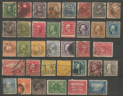 ESTADOS UNIDOS CONJUNTO DE SELLOS USADOS DE LOS AÑOS 1902-1915 - Used Stamps